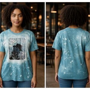 "Live Your Dream" Bleach Splatter Graphic Tee Freddy Krueger Halloween Nightmare